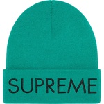 Supreme Capital Beanie (FW22) - Dark Aqua