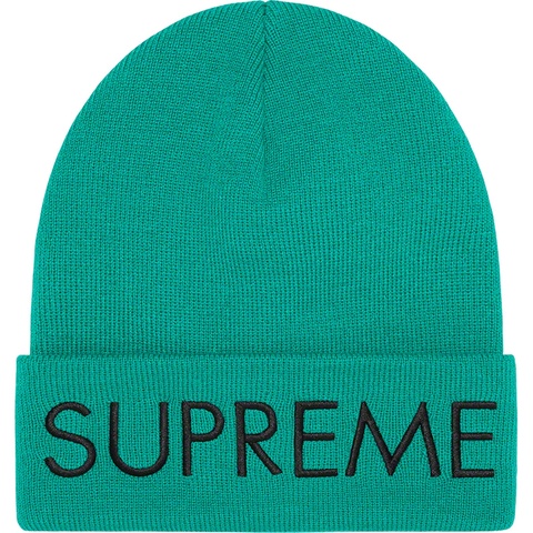 Supreme Capital Beanie - Dark Aqua