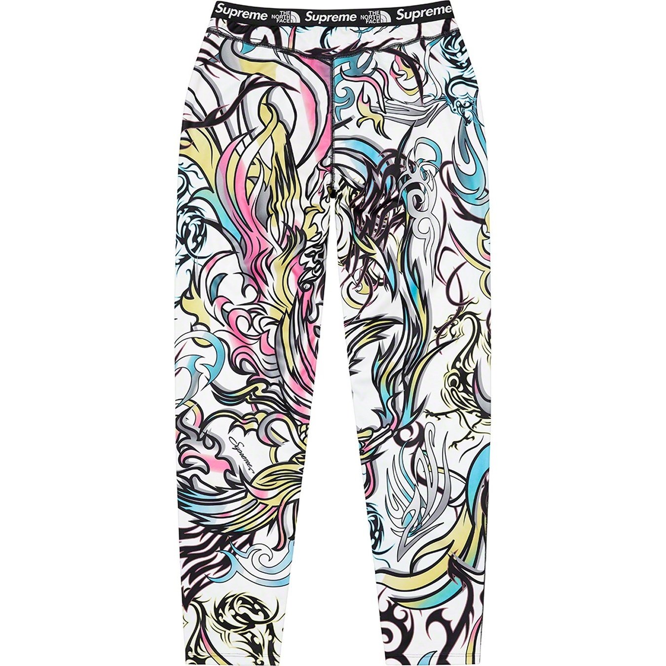 Supreme Supreme The North Face Base Layer Pant (FW22) - Multicolor Dragon - $88