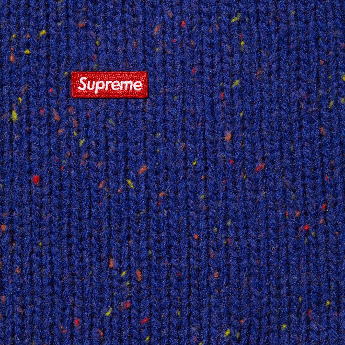 Supreme Small Box Speckle Sweater (FW22) - Royal - $148