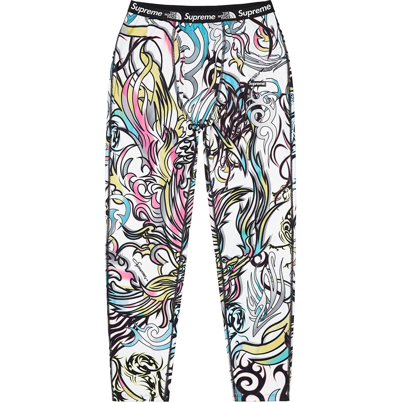 Supreme Supreme The North Face Base Layer Pant (FW22) - Multicolor Dragon - $88