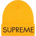 Supreme Capital Beanie (FW22) - Bright Gold