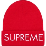 Supreme Capital Beanie (FW22) - Red