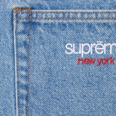 Supreme Baggy Jean - Washed Blue