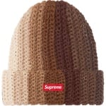Supreme Gradient Crochet Beanie (FW22) - Brown
