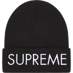 Supreme Capital Beanie (FW22) - Black