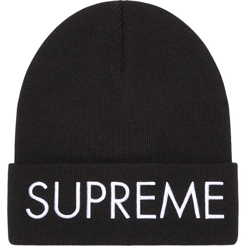 Supreme Capital Beanie - Black