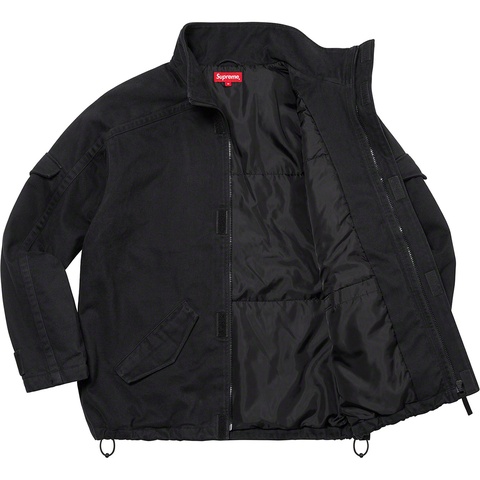 [オールブラック]supreme twill jacket Brushed Twill Zip Jacket - fall/winter 2022 - Supreme