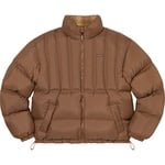 Supreme Flannel Reversible Puffer Jacket (FW22) - Brown
