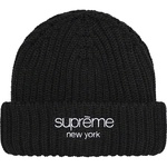 Supreme Ribbed Beanie (FW22) - Black