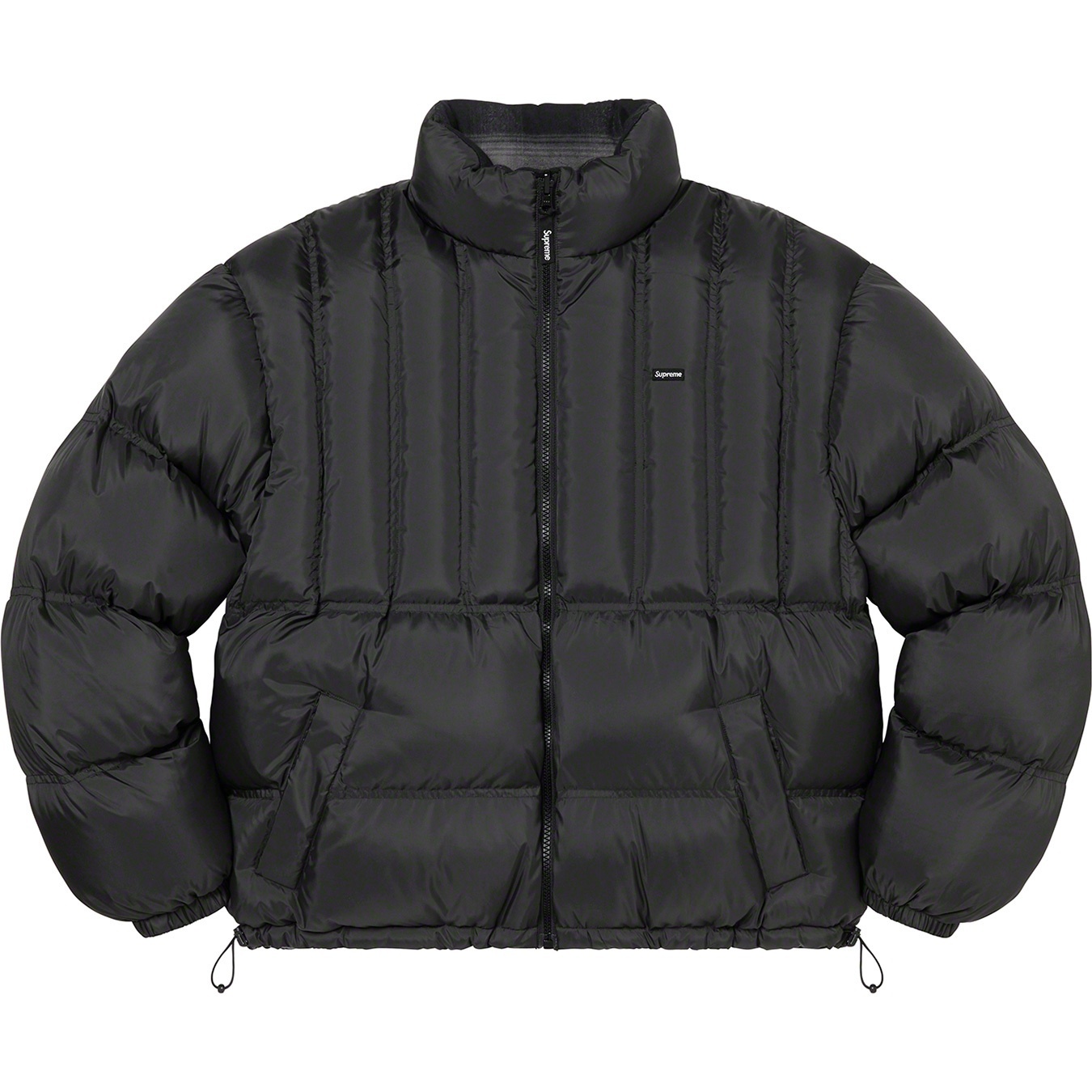 Supreme Flannel Reversible Puffer Jacket (FW22) - Black - $298