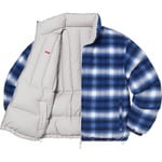 Supreme Flannel Reversible Puffer Jacket (FW22) - Grey