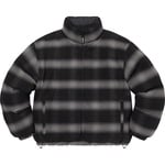 Supreme Flannel Reversible Puffer Jacket (FW22) - Black