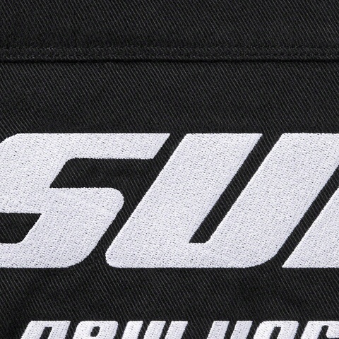 Supreme Brushed Twill Zip Jacket - Black
