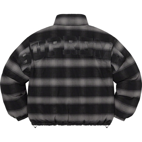 Flannel Reversible Puffer Jacket - Supreme