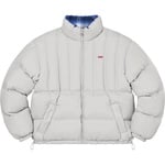 Supreme Flannel Reversible Puffer Jacket (FW22) - Grey