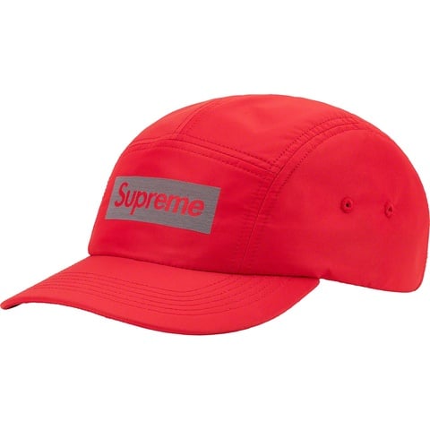 Supreme Reflective Jacquard Logo Camp Cap - Red