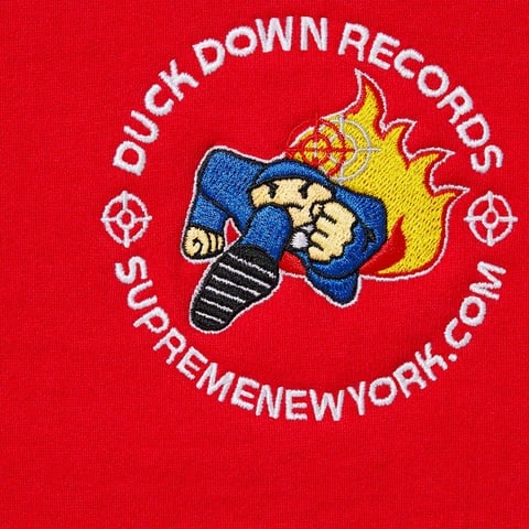 Supreme Duck Down Records Hooded Sweatshirt - Red