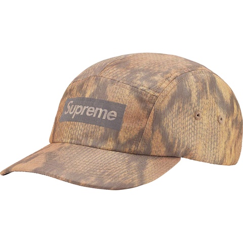 Supreme Reflective Jacquard Logo Camp Cap - Snake