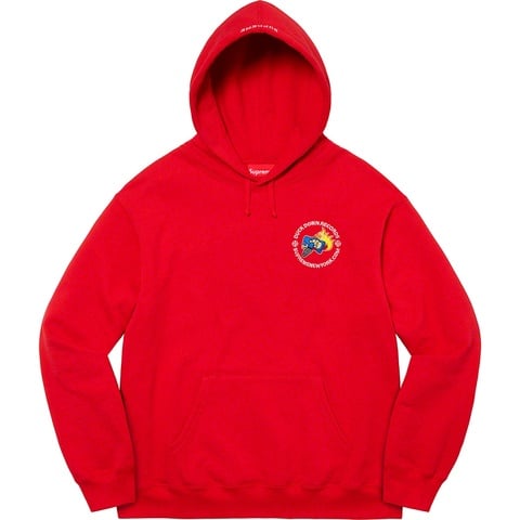 Supreme Duck Down Records Hooded Sweatshirt - Red