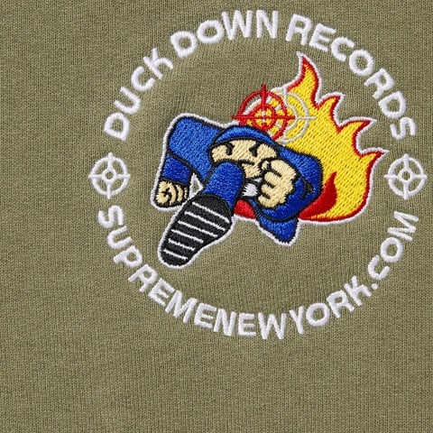 Supreme Duck Down Records Hooded Sweatshirt - Light Olive