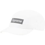 Supreme Reflective Jacquard Logo Camp Cap (FW22) - White