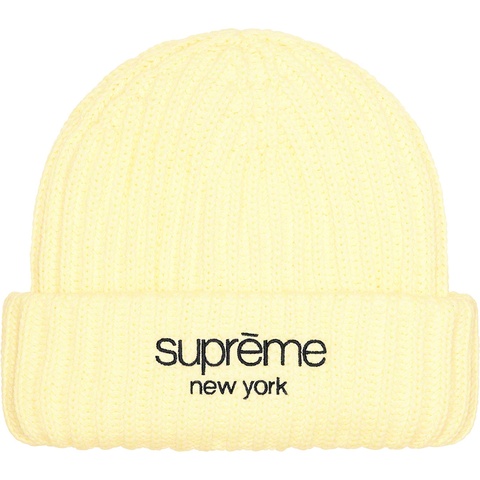Supreme Ribbed Beanie - Cream