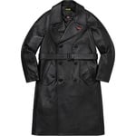 Supreme Supreme Schott Leather Trench Coat (FW22) - Black