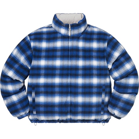 Flannel Reversible Puffer Jacket - Supreme