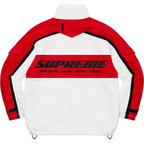 Supreme Brushed Twill Zip Jacket - White