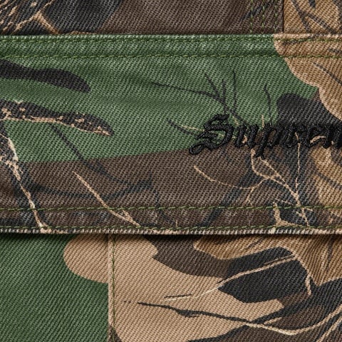 Supreme Cargo Denim Overalls - Branch Woodland Camo