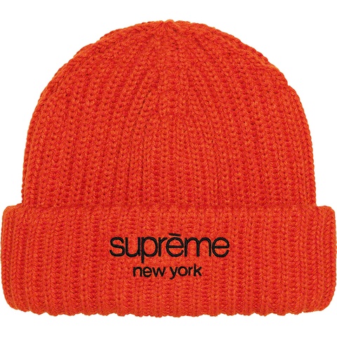 Supreme Ribbed Beanie - Burnt Orange