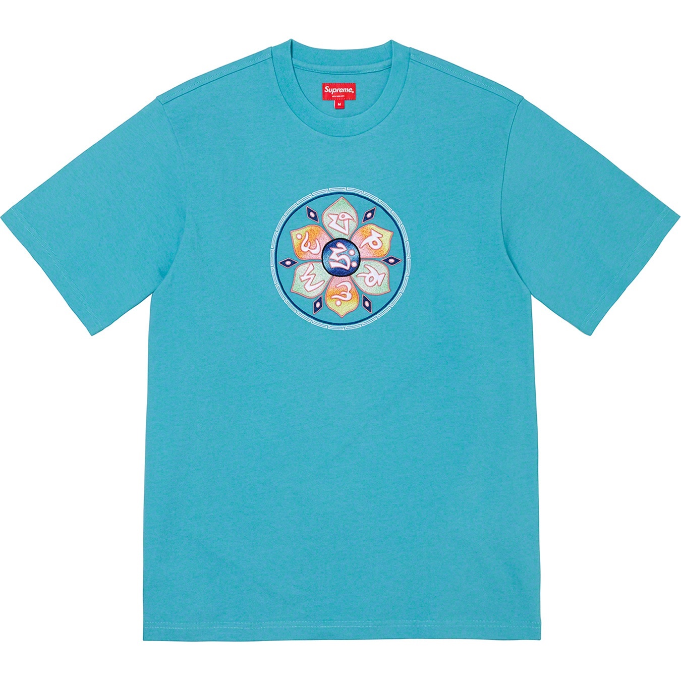Supreme Lotus S S Top (FW22) - Light Aqua - $88