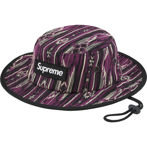Supreme Woven Pattern Boonie - Purple