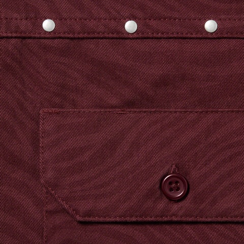Supreme Studded Work Shirt - Burgundy