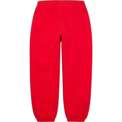 Supreme Satin Appliqué Sweatpant - Red