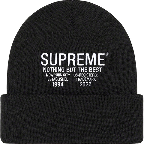 Supreme Nothing But Beanie - Black
