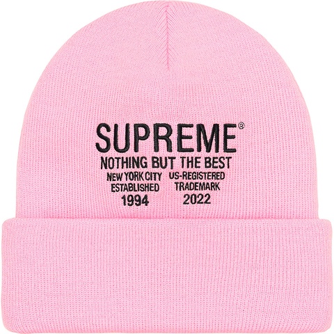 Supreme Nothing But Beanie - Pink