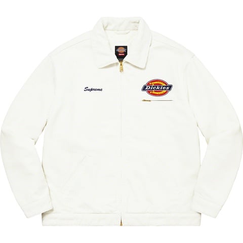 Supreme Supreme®/Dickies® Corduroy Work Jacket - White