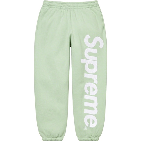 Supreme Satin Appliqué Sweatpant - Mint