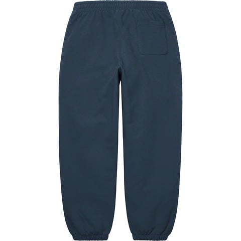 Supreme Satin Appliqué Sweatpant - Navy