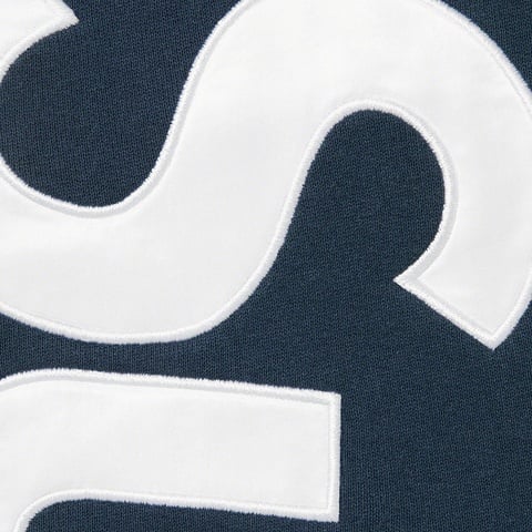 Supreme Satin Appliqué Sweatpant - Navy