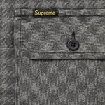 Supreme Houndstooth Flannel Hooded Shirt (FW22) - Black