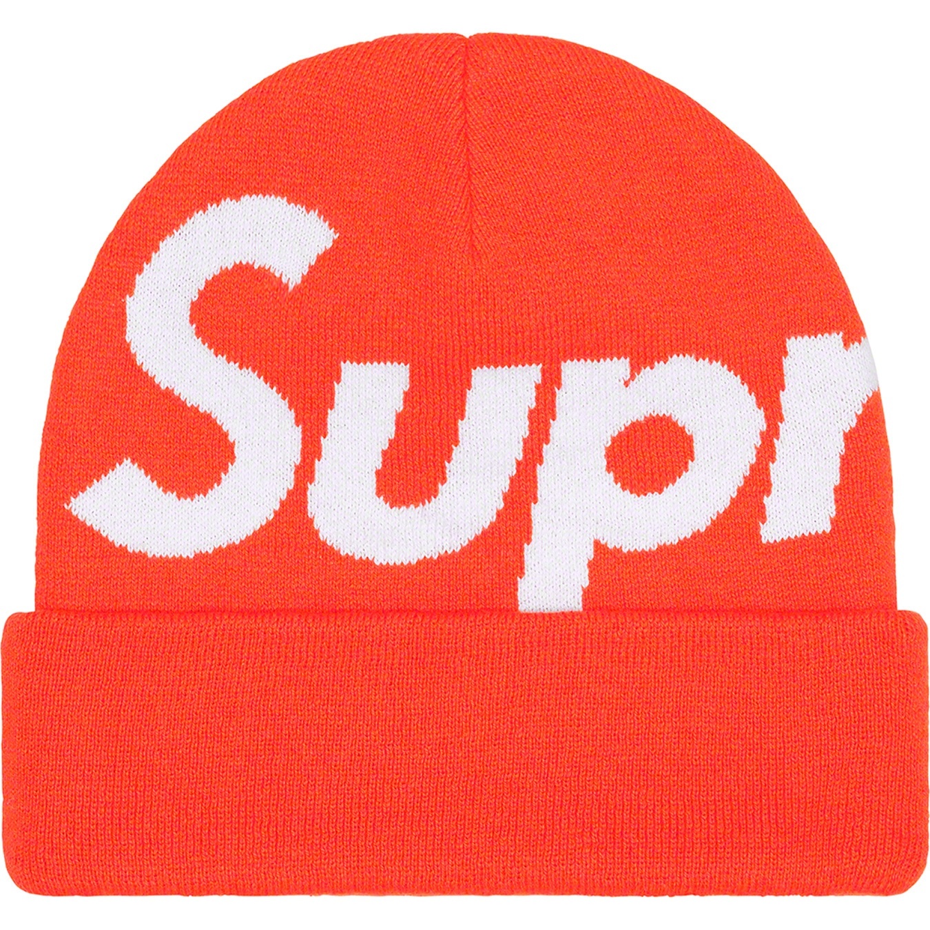 Supreme Big Logo Beanie (FW22) - Orange - $44