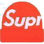 Supreme Big Logo Beanie (FW22) - Orange