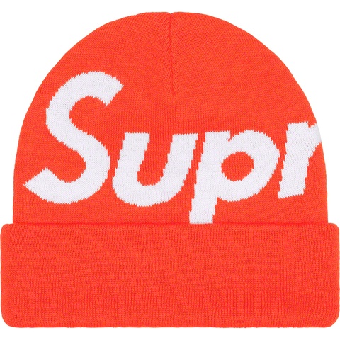 Supreme Big Logo Beanie - Orange