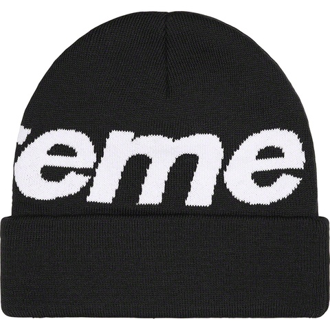 Supreme Big Logo Beanie - Black