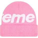 Supreme Big Logo Beanie (FW22) - Pink