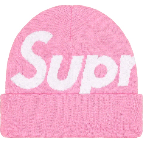 Supreme Big Logo Beanie - Pink