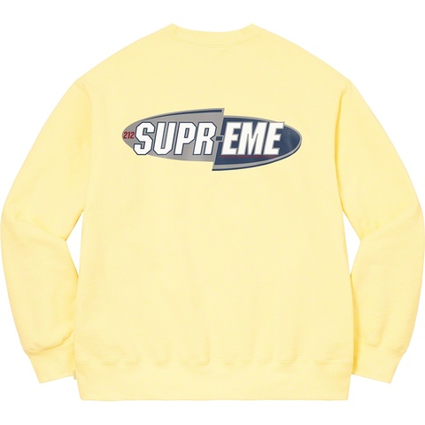 Supreme 212 Crewneck - Light Yellow
